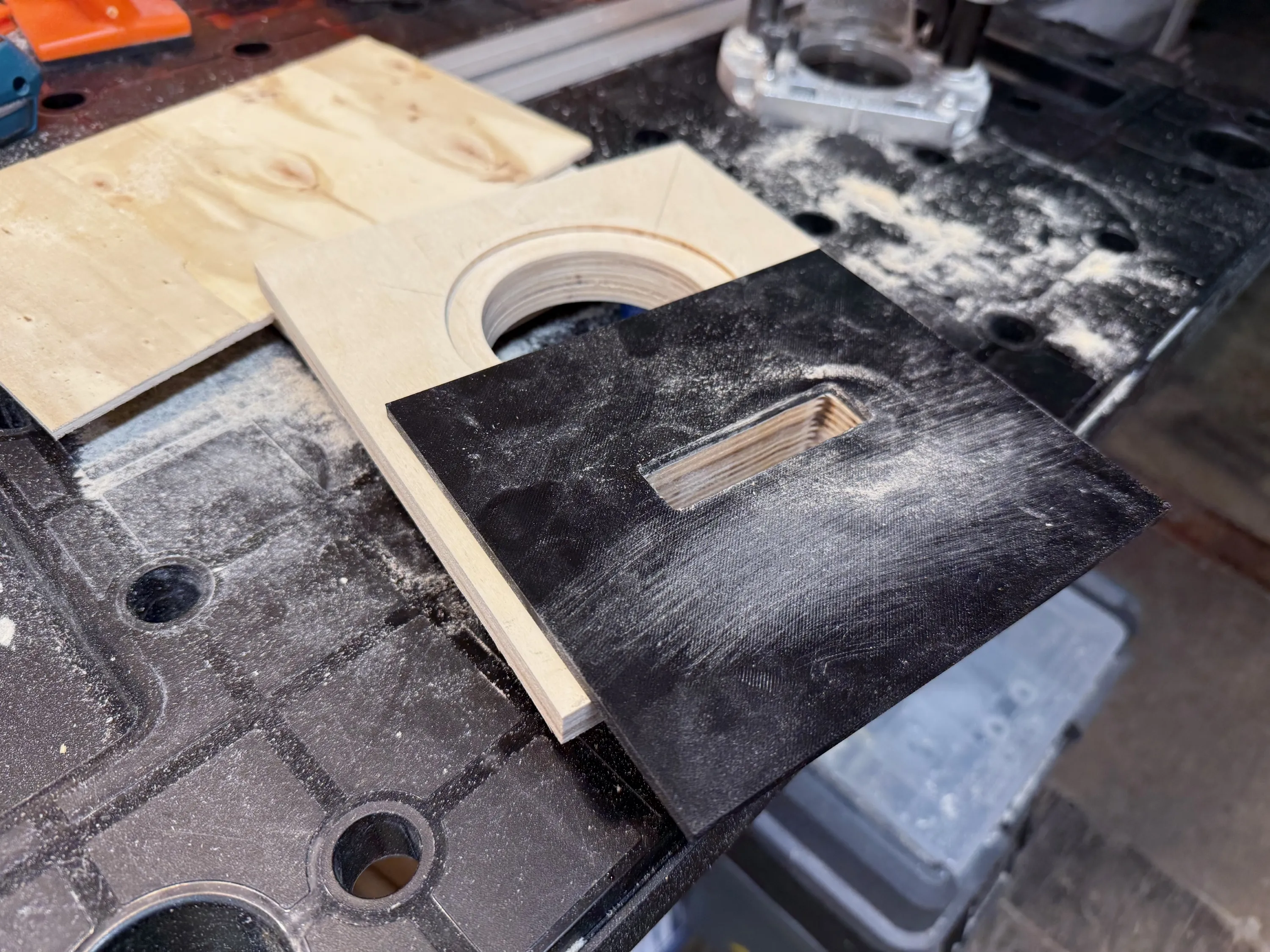 The 3D printed port hole template