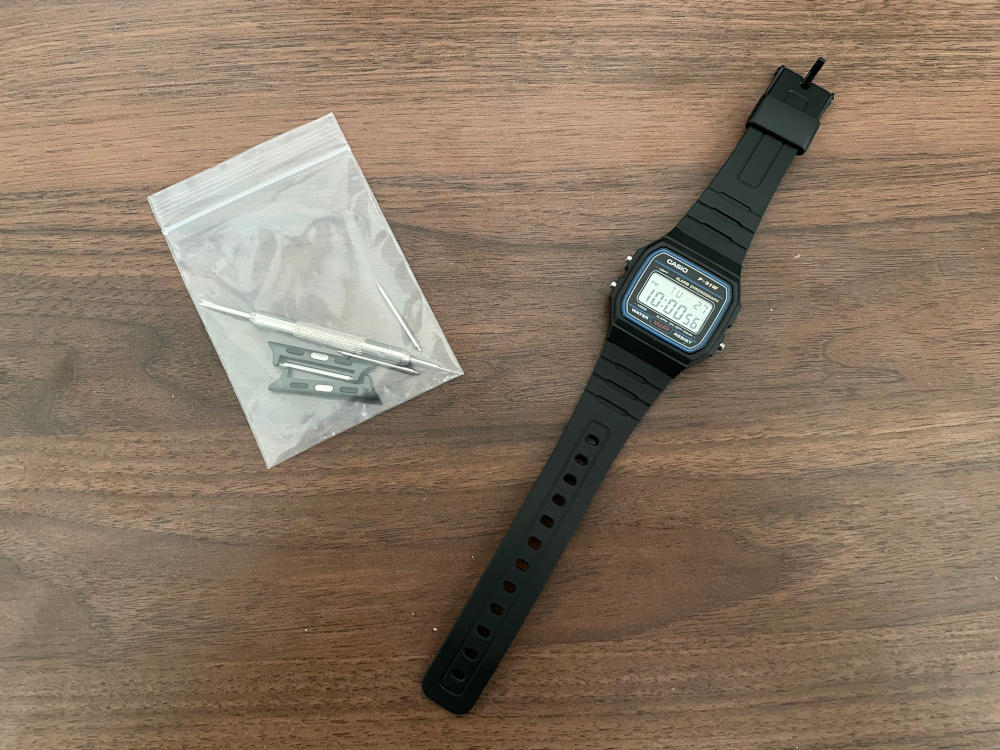 Casio style shop apple watch band