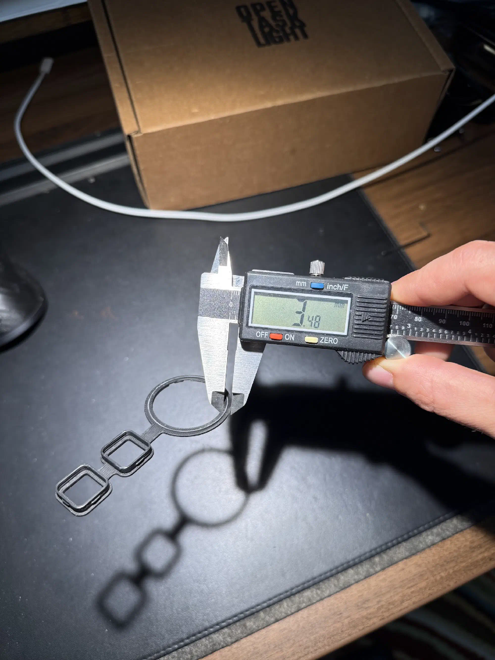 Verifying the printed width of some walls