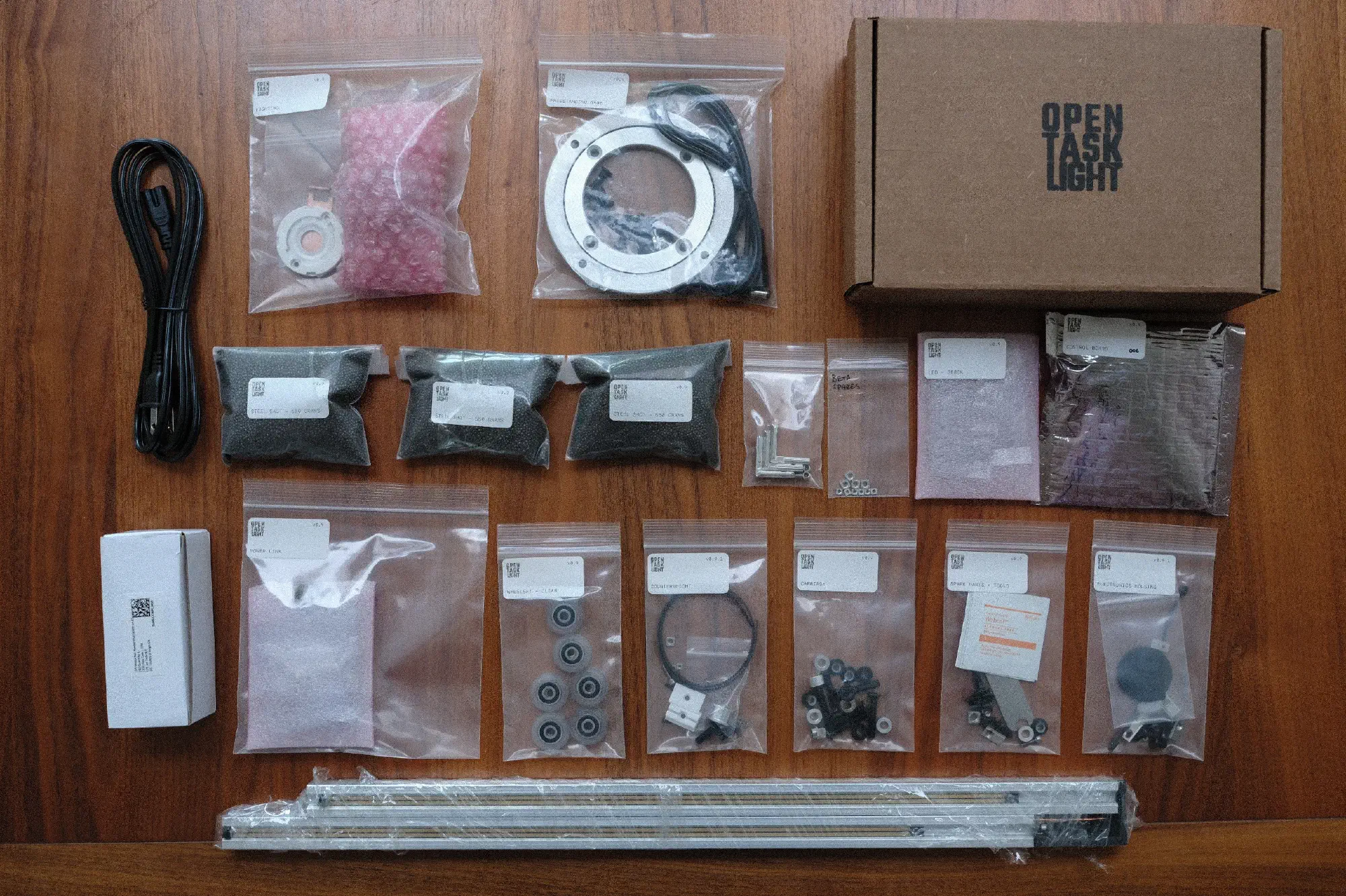 All the parts included in my beta build kit
