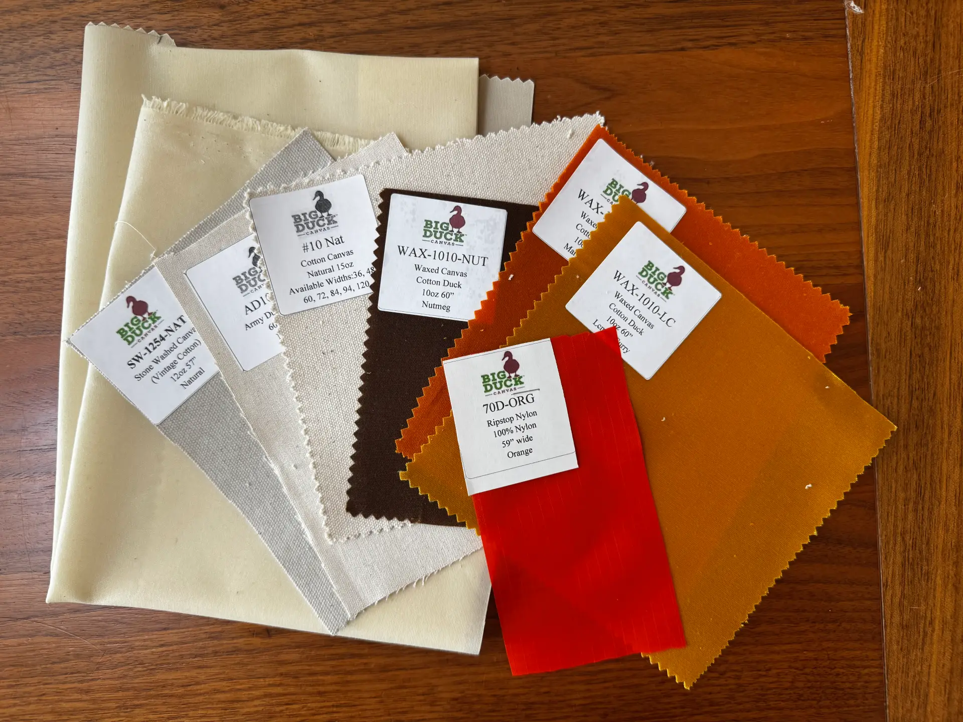 A collection of fabric samples