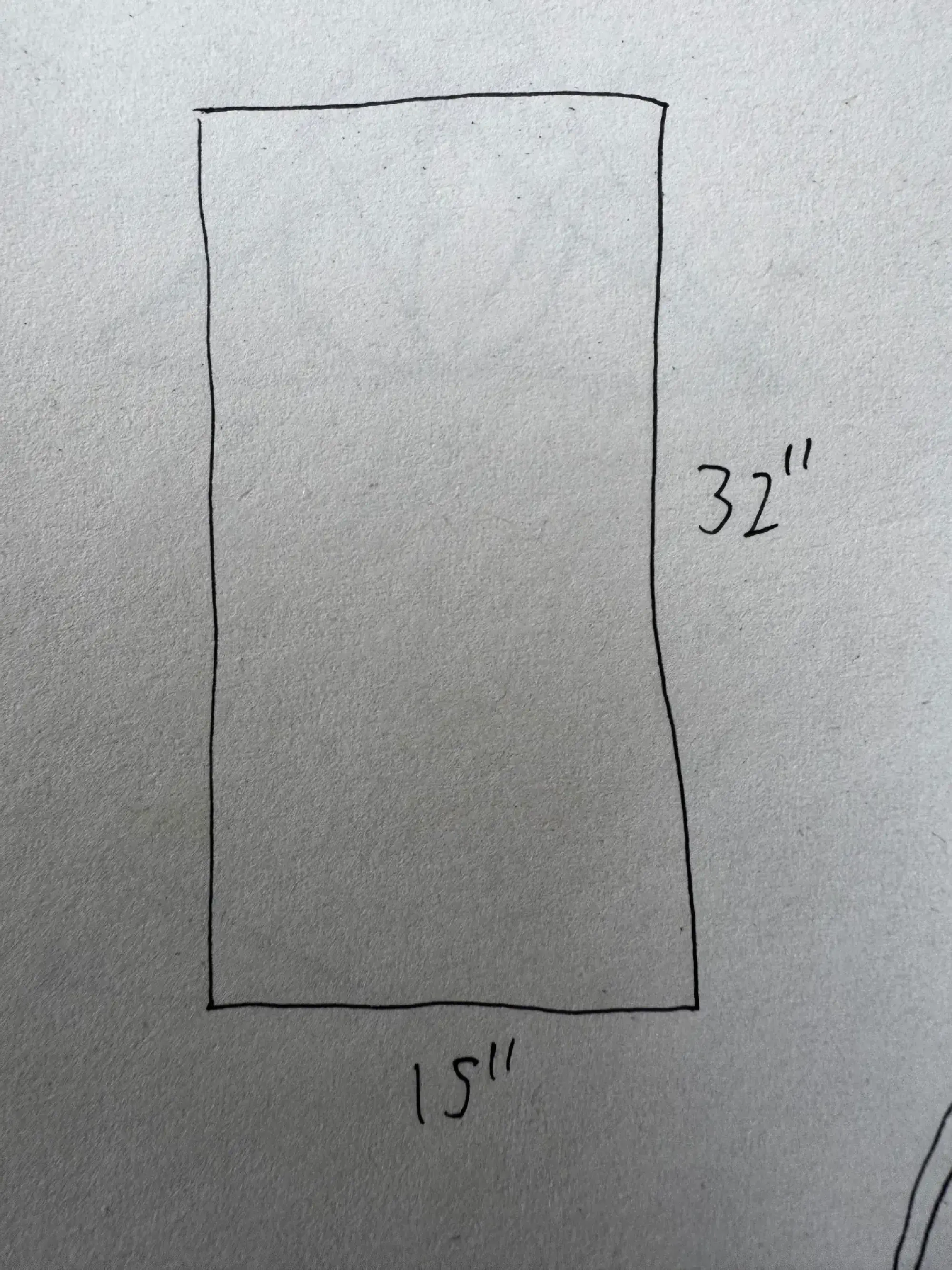 A simple hand-drawn tote bag pattern